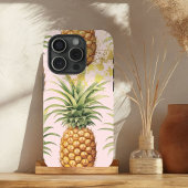 Coques Case-Mate iPhone Fruit d'ananas orange, rose et or