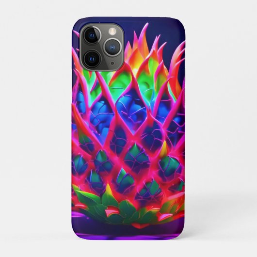 Coques Case-Mate iPhone Fruit de dragon de néon électrique (Dos)