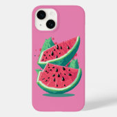 Coques Case-Mate iPhone Fruit de pastèque rose frais (Verso)