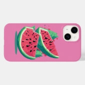 Coques Case-Mate iPhone Fruit de pastèque rose frais (Verso (horizontal))