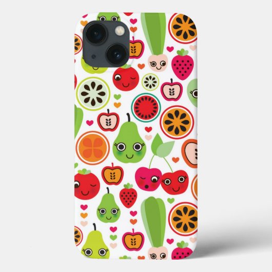 Coques Case-Mate iPhone fruit enfants illustration pomme (Verso)