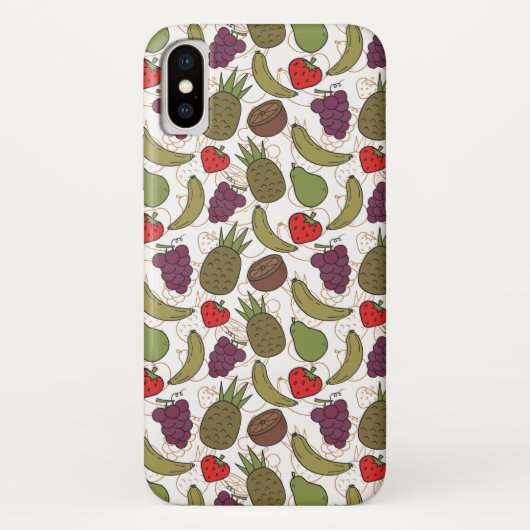 Coques Case-Mate iPhone Fruit motif transparent | motif de surface de frui (Dos)