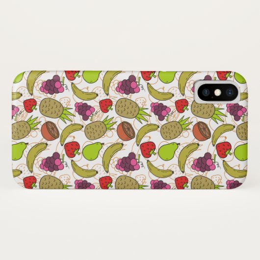 Coques Case-Mate iPhone Fruit motif transparent | motif de surface de frui (Dos (Horizontal))
