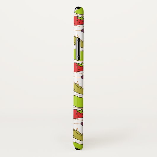 Coques Case-Mate iPhone Fruit motif transparent | motif de surface de frui (Dos/Droite)