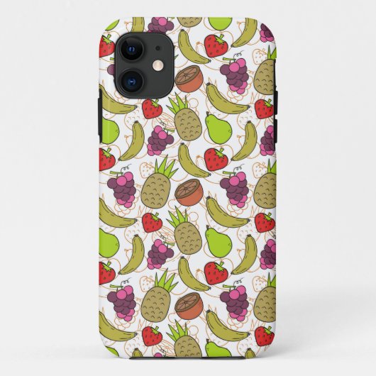 Coques Case-Mate iPhone Fruit motif transparent | motif de surface de frui (Dos)