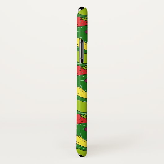 Coques Case-Mate iPhone Fruit motif transparent | motif de surface de frui (Dos/Droite)