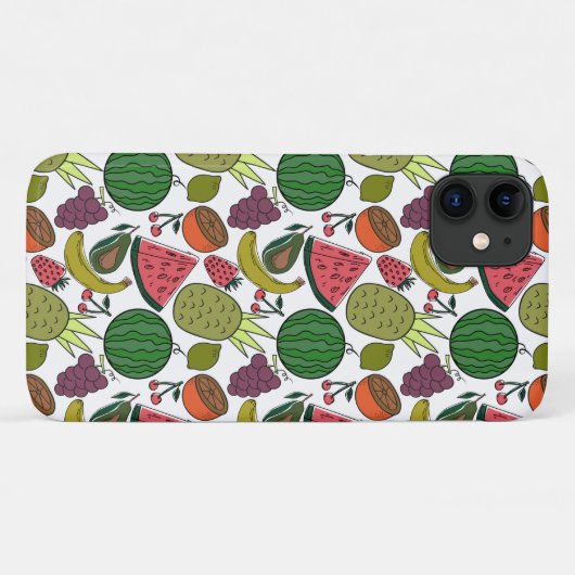 Coques Case-Mate iPhone Fruit seamless pattern | Fruit surface pattern 15 (Dos (Horizontal))