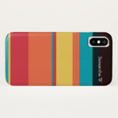 Coques Case-Mate iPhone Fruit Tropical Tonal Stripes (Dos (Horizontal))
