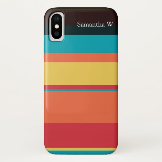 Coques Case-Mate iPhone Fruit Tropical Tonal Stripes (Dos)