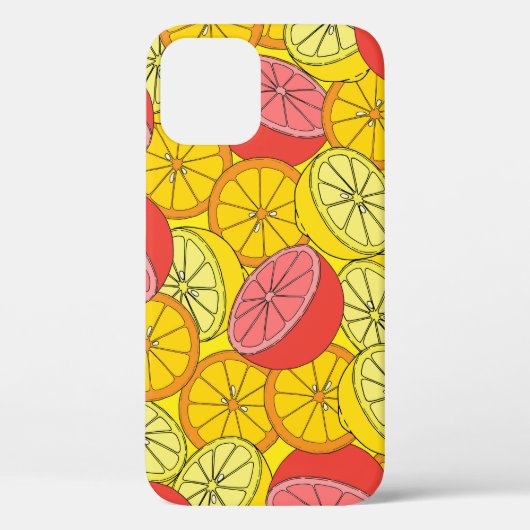 Coques Case-Mate iPhone Fruits d'agrumes Motif transparent (Verso)