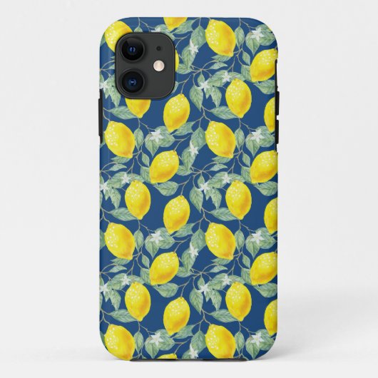 COQUES Case-Mate iPhone FRUITS DE CITRON DANS LE BLEU CAMPAGNARD (Dos)