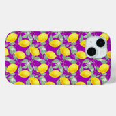 COQUES Case-Mate iPhone FRUITS DE CITRON FOND VIOLET (Verso (horizontal))