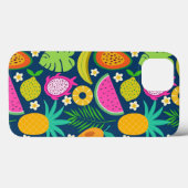Coques Case-Mate iPhone Fruits de la tropicale Ananas Banane Pastèque (Verso (horizontal))