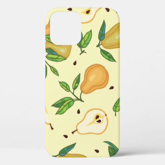 Case-Mate iPhone Case Fruits de poires jaunes : Illustration Vintage.