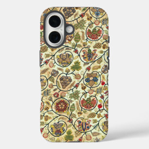 Coques iPhone 16 Fruits et fleurs de broderie