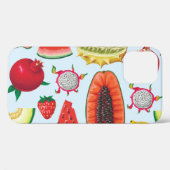 Coques Case-Mate iPhone Fruits Exotiques : Imprimé tendance sans couture. (Verso (horizontal))