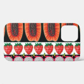 Coques Case-Mate iPhone Fruits exotiques Motif sans couture tendance (Verso (horizontal))