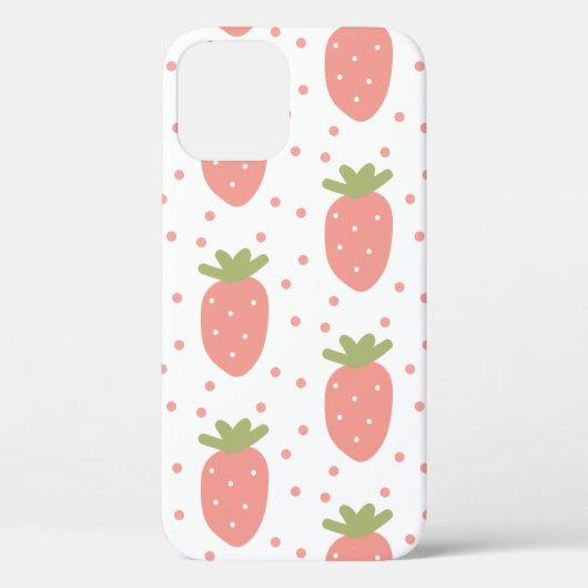 Coques Case-Mate iPhone Fruits fraises arrière - plan (Verso)