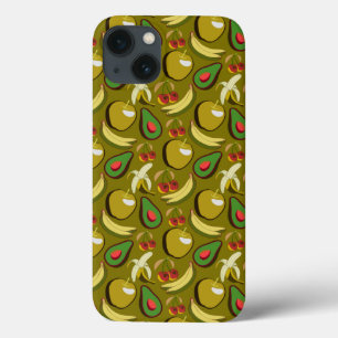 Case-Mate iPhone Case Fruits tropicaux sans soudure motif jaune