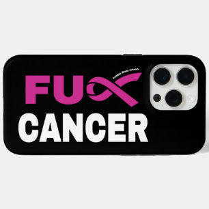 Coque iPhone 15 Pro Max FU CANCER...Cancer du sein