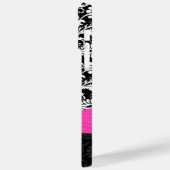 Coques Case-Mate iPhone Fuchsi Blanc Toute couleur Damas Imprimé Cristal (Verso / Gauche)