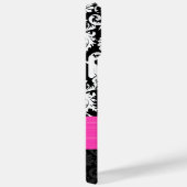 Coques Case-Mate iPhone Fuchsi Blanc Toute couleur Damas Imprimé Cristal (Verso / Droite)