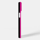 Coques Case-Mate iPhone Fuchsia and black candy stripes (Verso / Droite)