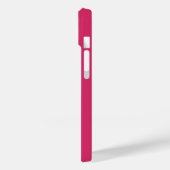 Coques Case-Mate iPhone Fuchsia blanc écriture moderne nom personnalisé  (Verso / Gauche)