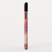 Coques Case-Mate iPhone FUCHSIA BLEU ABSTRAIT Améthyste rose Gemstone (Dos/Droite)