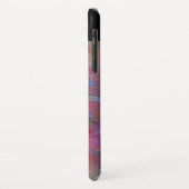 Coques Case-Mate iPhone FUCHSIA BLEU ABSTRAIT Améthyste rose Gemstone (Dos/Gauche)