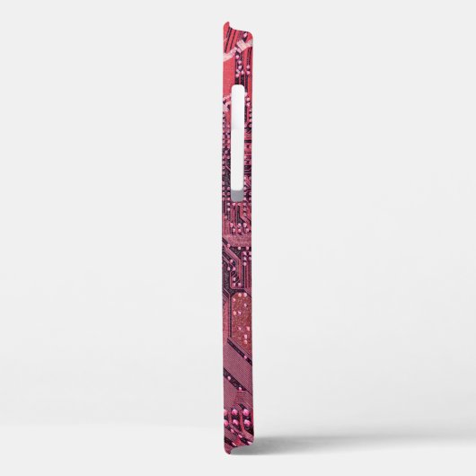 Coques Case-Mate iPhone Fuchsia Cyber Circuit Board Tech Art Electronique (Verso / Gauche)