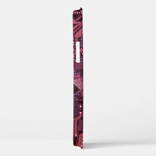 Coques Case-Mate iPhone Fuchsia Cyber Circuit Board Tech Art Electronique (Verso / Droite)