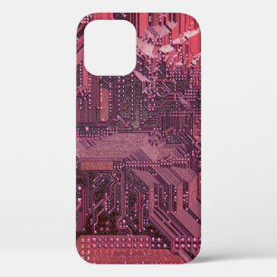 Case-Mate iPhone Case Fuchsia Cyber Circuit Board Tech Art Electronique