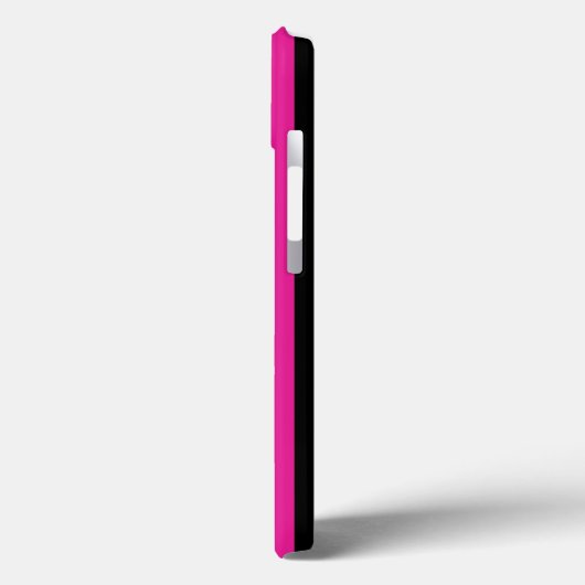 Coques Case-Mate iPhone Fuchsia et noir bonbons rayures Coque-Mate iPhone (Verso / Gauche)