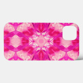 Coques Case-Mate iPhone Fuchsia et Pastel Pink Tie Dye Motif (Verso (horizontal))