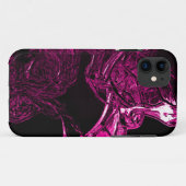 Coques Case-Mate iPhone Fuchsia liquide impressionnant (Dos (Horizontal))