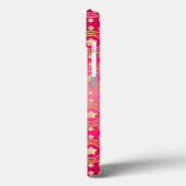 Coques Case-Mate iPhone Fuchsia Oriental Mandala Motif (Verso / Gauche)