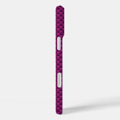 Coques Case-Mate iPhone Fuchsia Pink Fibre de carbone Texture automobile (Verso / Droite)