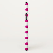 Coques Case-Mate iPhone Fuchsia polka (Dos/Droite)