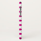 Coques Case-Mate iPhone Fuchsia polka (Dos/Gauche)