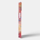 Coques Case-Mate iPhone FUCHSIA ROSE ABSTRAITE pierre saphir bleu (Verso / Droite)