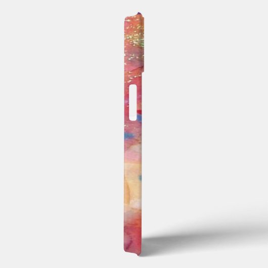 Coques Case-Mate iPhone FUCHSIA ROSE ABSTRAITE pierre saphir bleu (Verso / Droite)
