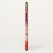 Coques Case-Mate iPhone FUCHSIA ROSE ABSTRAITE pierre saphir bleu (Dos/Droite)