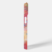 Coques Case-Mate iPhone FUCHSIA ROSE ABSTRAITE pierre saphir bleu (Verso / Droite)