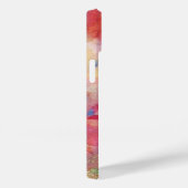 Coques Case-Mate iPhone FUCHSIA ROSE ABSTRAITE pierre saphir bleu (Verso / Droite)