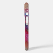Coques Case-Mate iPhone FUCHSIA ROSE ABSTRAITE pierre saphir bleu (Verso / Gauche)