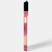 Coques Case-Mate iPhone FUCHSIA ROSE BLEU ABSTRAIT Roue rubis pierre (Verso / Droite)
