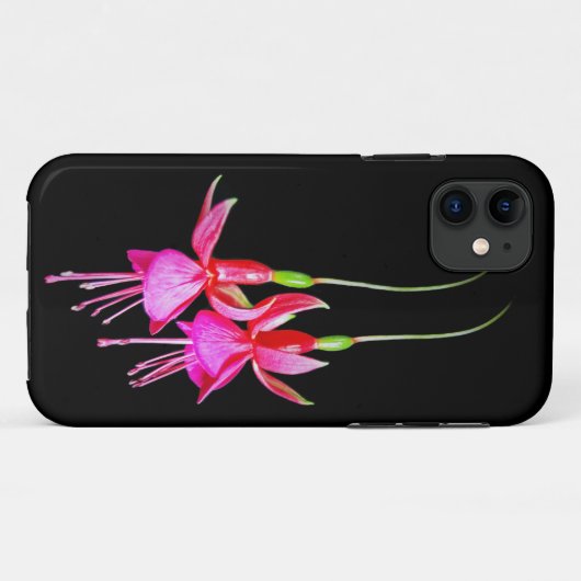 Coques Case-Mate iPhone Fuchsia rose chaud (Dos (Horizontal))