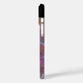 Coques Case-Mate iPhone FUCHSIE ROSE ABSTRAITE pierre saphir bleu (Verso / Gauche)