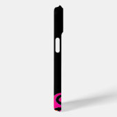 COQUES Case-Mate iPhone FUCHSIE ROSE NOIR DÉCO MONOGRAM ABSTRAIT (Verso / Droite)
